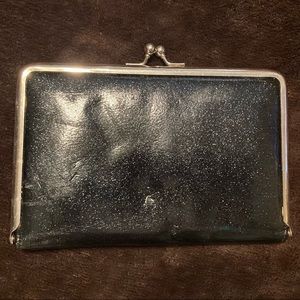 Blue glitter wallet